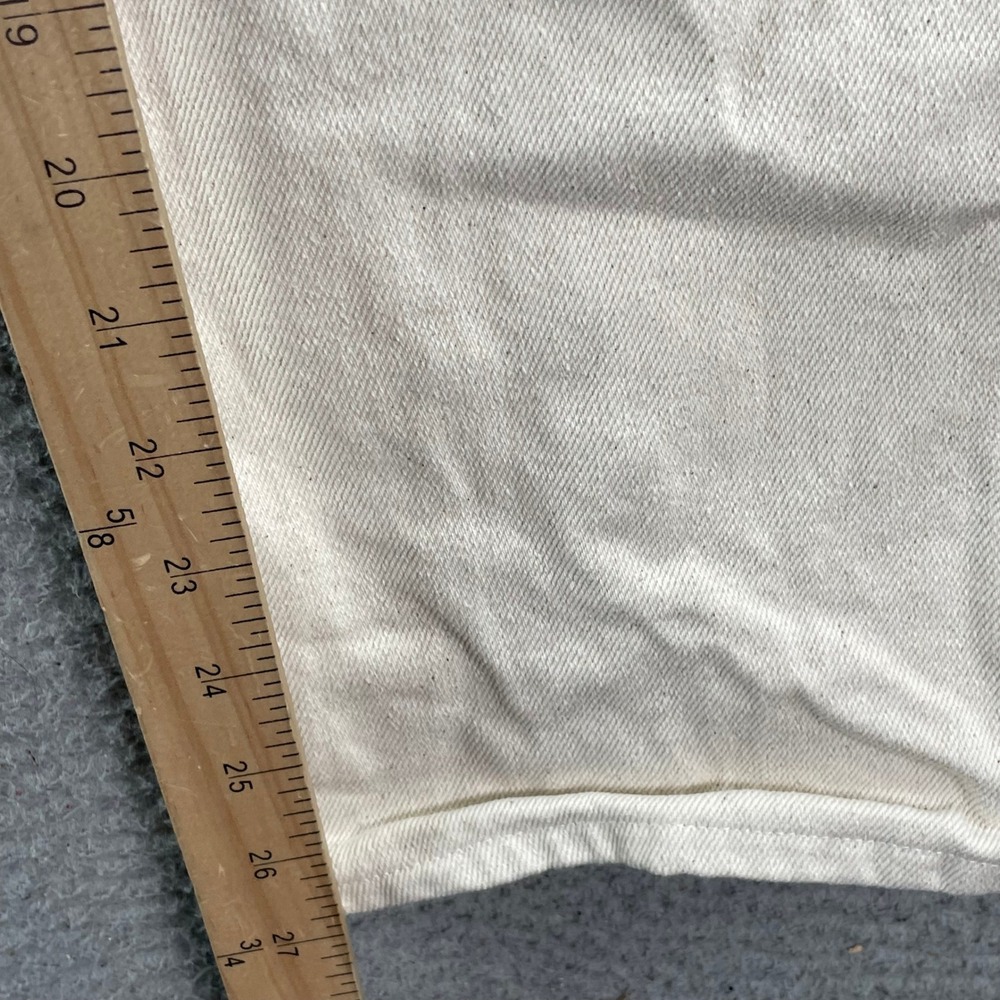Laude the Label Denim Pants Womens 28 Cream Straight Leg High Rise‎ Sustainable - Picture 6 of 13
